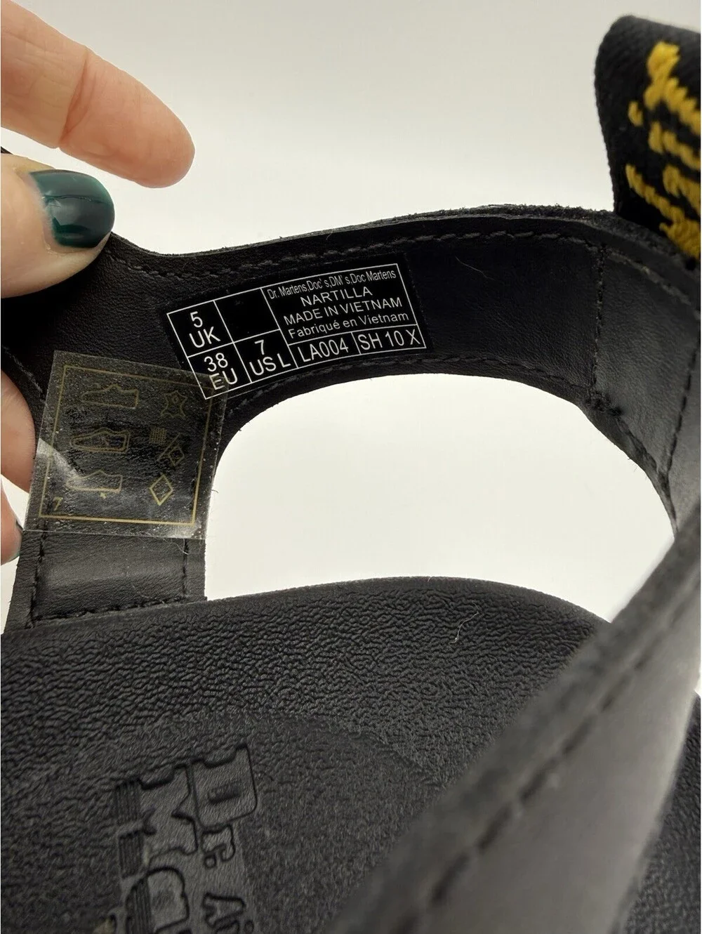 Dr Martens Doc Nartilla Sandals Women's Size 7 Black Gladiator Style Sandal